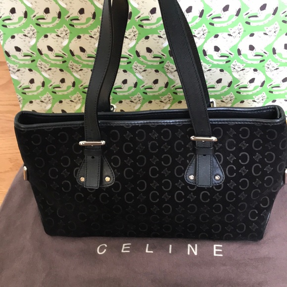 Vintage Celine suede satchel bag - Picture 1 of 3